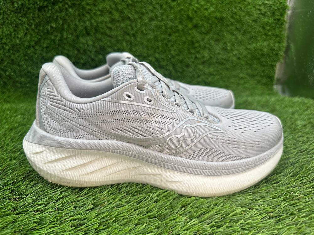 Saucony Ride 18 Cloud S11000-103 Athletic Sneaker Women's 7.5 Gray Mesh Running
